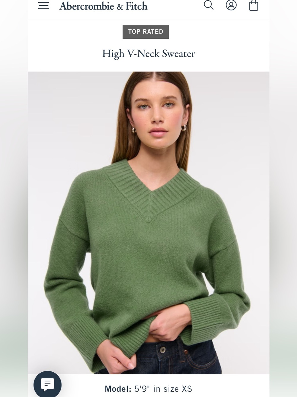 Abercrombie v-neck sweater